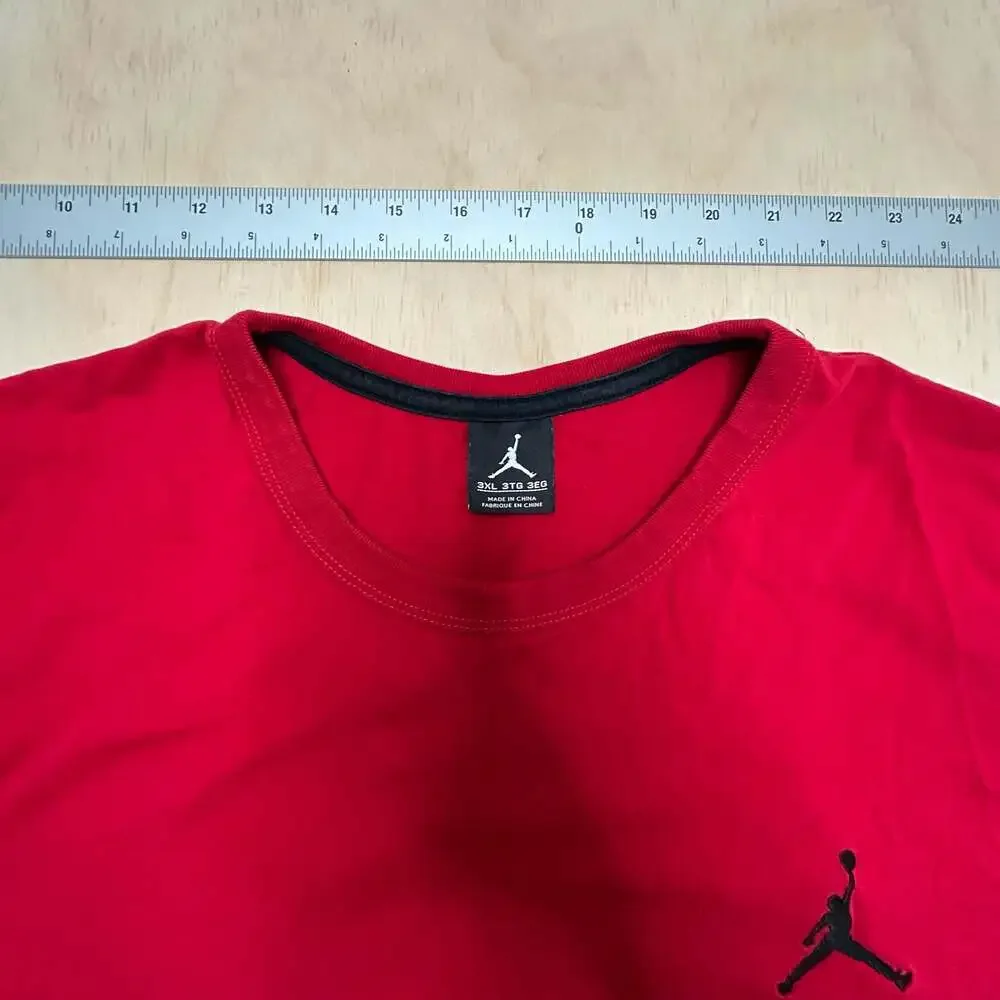 Jordan Jumpman Embroidered Logo T-Shirt Red 3XL